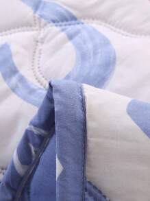 1pc Printed Single Summer Quilt/Blanket, Modern Minimalist Design, Suitable For Bedroom, Living Room, All Seasons