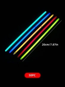 50pcs Glow In The Dark Stick - Multicolor - View 2