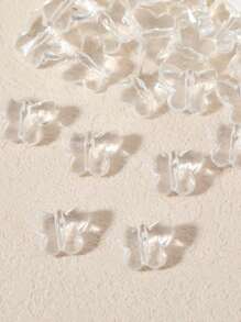 30入組蝴蝶形diy首飾掛件,適用於手鍊、項鍊、服飾、婚禮裝飾