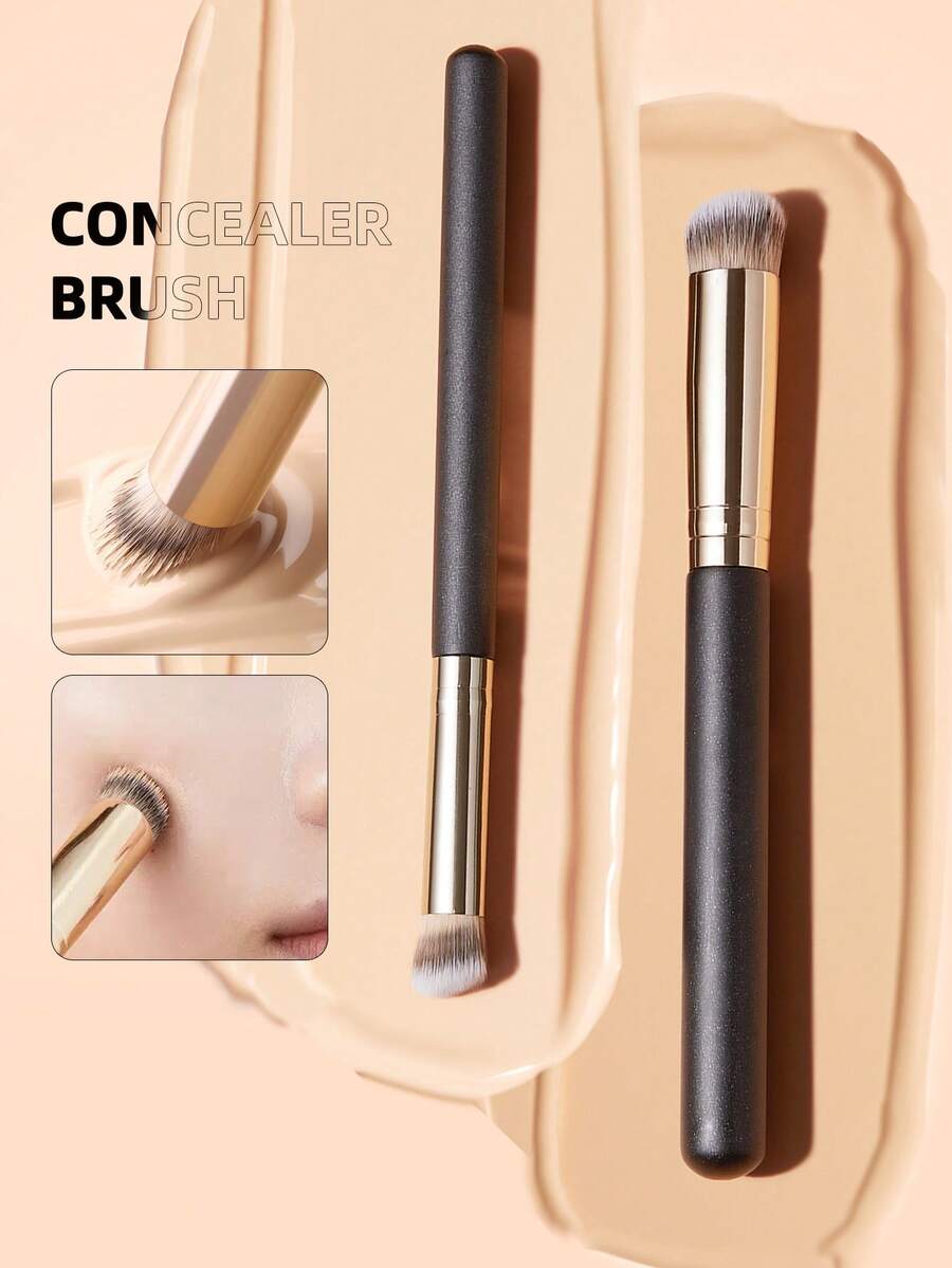 Concealer Brush Kit, 2pcs Face Makeup Brush Set,Brush Set,Makeup Brush Kit,Make Up Brush Set,Make Up Set Complete,Makeup Brush Set,Complete Makeup Kit,Brush Kit,Brushes Makeup Set,Makeup Gift Set,Set - Black - View 1
