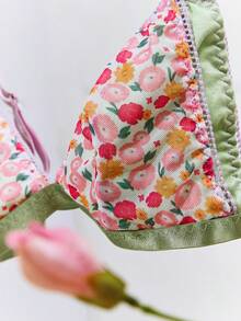 Set de lencería con estampado floral - Multicolor - Ver 4