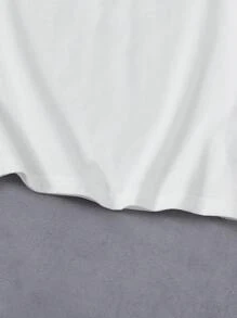 Áo sơ mi POLO cổ bẻ cài nút một phần cho bé trai tuổi teen/tuổi teen, tay ngắn giản dị, nhẹ, mặc hàng ngày cho mùa hè - trắng - Xem 3