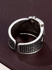 1 Miếng Retro Đồng Chơi bài Trang trí Có thể điều chỉnh Nhẫn Đối với phụ nữ Nam Để Trang Trí Hàng Ngày , Đối với Đồ trang sức Qủa tặng Và Buổi tiệc - Nhiều màu - Xem 8