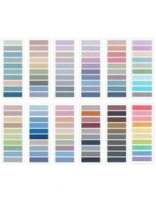 12 件混色索引便签，简单多用途易贴可写索引标签，适用于学校学生、办公室、学校用品、返校