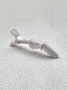 1 pieza Pinza de pelo de cocodrilo peluquería salón pelo para peluquería pelo estilo - Blanco - Ver 1