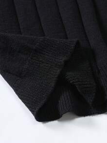 Manfinity Homme Men Quarter Button Ribbed Knit Top - Black - View 7