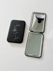 1入組人像圖案可折疊鏡子 - 彩色 - 查看 2