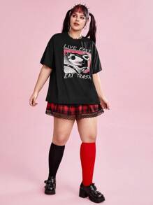 Vincenttrinidadart Camiseta con letra con estampado de animal