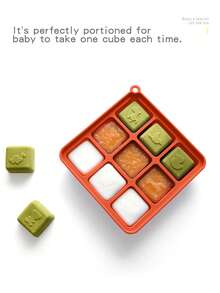 矽膠食品模具帶蓋矽膠嬰兒食品冷凍托盤食品儲存容器