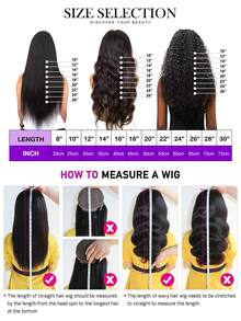 13*2.5蕾絲假髮黑色綠色真絲直筒合成假髮適合女士 - 墨綠色 - 查看 7