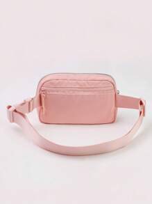 Bolso para correr rosado cremallera - Rosa - Ver 2