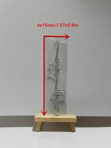 1 Chữ Đồ Họa Trong Suốt Tem, Đơn Giản Đa Năng Cói Cho Thêu Sò, Làm Thiệp, Thủ Công DIY - Trong sáng - Xem 3