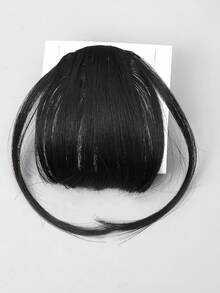 Flecos corto recto sintético pelo - Negro - Ver 3