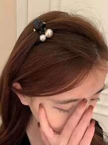 2 chiếc phụ nữ trang trí ngọc trai giả phong cách ngọt ngào Vuốt tóc nhỏ - Nhiều màu - Xem 6