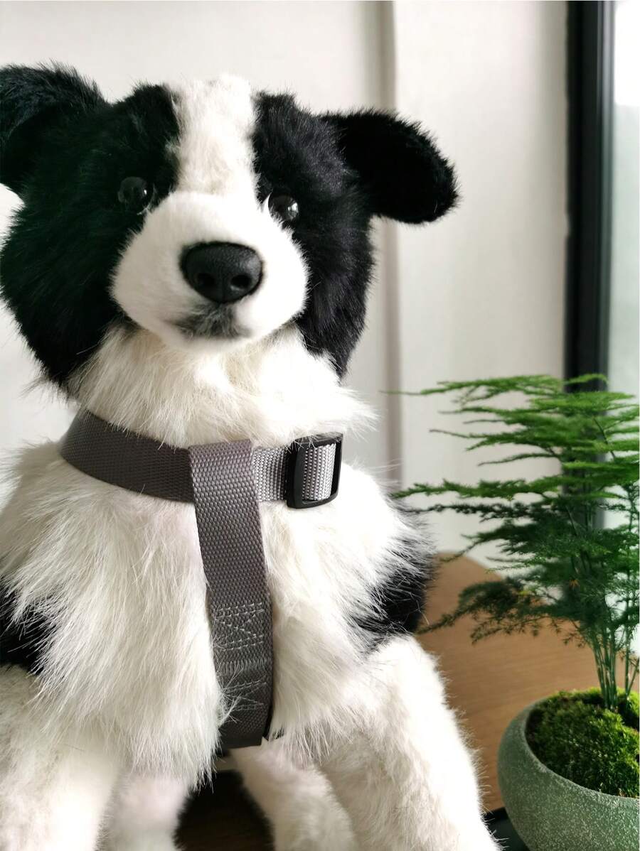 1入組可調節寵物背帶適用於狗狗適用於戶外防丟 - 灰色 - 查看 1