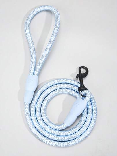 1 peça de corda redonda azul claro para animais de estimação, coleira para cães e gatos