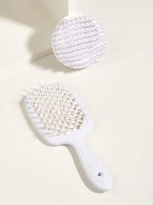 2pcs Massage Hair Brush - White - View 1