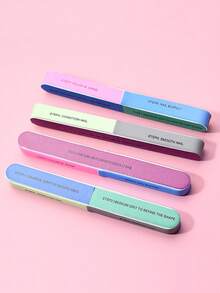 4入組指甲拋光塊拋光銼 - 彩色 - 查看 5