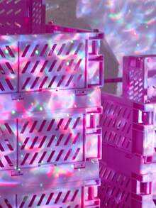 Cesta Plegable de Almacenaje SHEIN BASIC LIVING - Morado - Ver 9