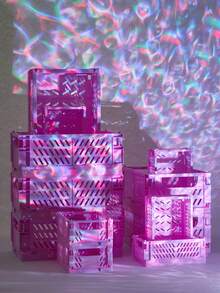 Cesta Plegable de Almacenaje SHEIN BASIC LIVING - Morado - Ver 10