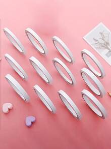 4rolls Solid Color Double-sided Adhesive Tape, Simple Multi-purpose Double Sided Tape For School, Office - Multicolor - View 3