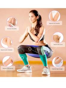 Banda de resistencia poliéster deportivo - Morado - Ver 3