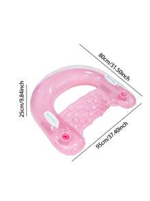 1 Phao bơi bơm hơi PVC hình chữ U có giá đỡ cốc - Nhiều màu - Xem 3