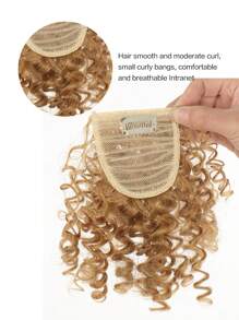 Flecos corto rizado sintético pelo - Dorado - Ver 5