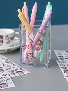 3pcs Cartoon Graphic Assorted Sticker, Cute Multi-purpose Decorative Sticker For DIY Craft, Decoration, Hand Account