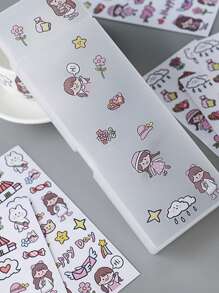 3pcs Cartoon Graphic Assorted Sticker, Cute Multi-purpose Decorative Sticker For DIY Craft, Decoration, Hand Account