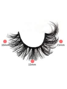 5雙貓眼假睫毛 - 黑色 - 查看 4