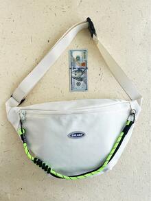 流行的側背式運動肩袋女士款 - 白色 - 查看 1