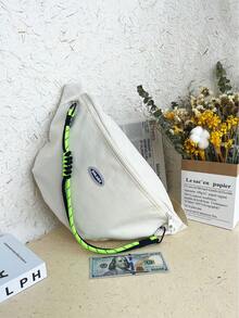 流行的側背式運動肩袋女士款 - 白色 - 查看 6