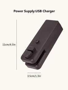 1入組ABS真空食品封口機現代黑色家用便攜式真空食品封口機