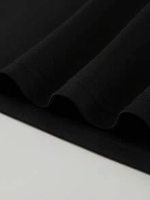 Men Slogan Graphic Tee - Black - View 3