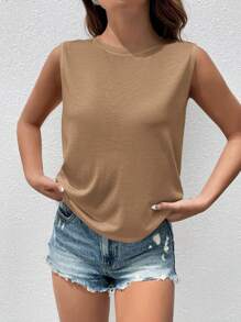 SHEIN Essnce 素色短款背心