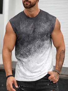 Manfinity Homme Áo thun & Áo lót Nam Đồ họa Ombre Giải trí - Nhiều màu - Xem 2