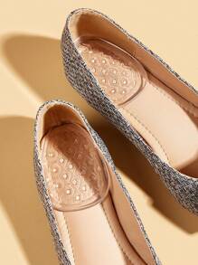 Transparent Heel Pad, 1pair Silicone Self-Adhesive Shoe Sticker For Women - Clear - View 1