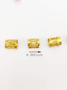 Khóa Tóc Đa Chức Năng, Dụng Cụ Làm Tóc Có Thể Điều Chỉnh Bằng Nhôm 50 Cái - Vàng - Xem 3