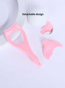 美人鱼尾巴造型睫毛模板，1个硅胶睫毛模具，适合女性和女孩，赠品 - 粉色 - 查看 6