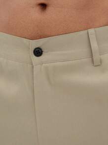 Manfinity LEGND Men Flap Pocket Side Cargo Trousers - Khaki - View 6