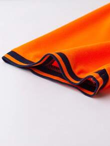 Manfinity Homme Men Contrast Trim Polo Shirt - Orange - View 4