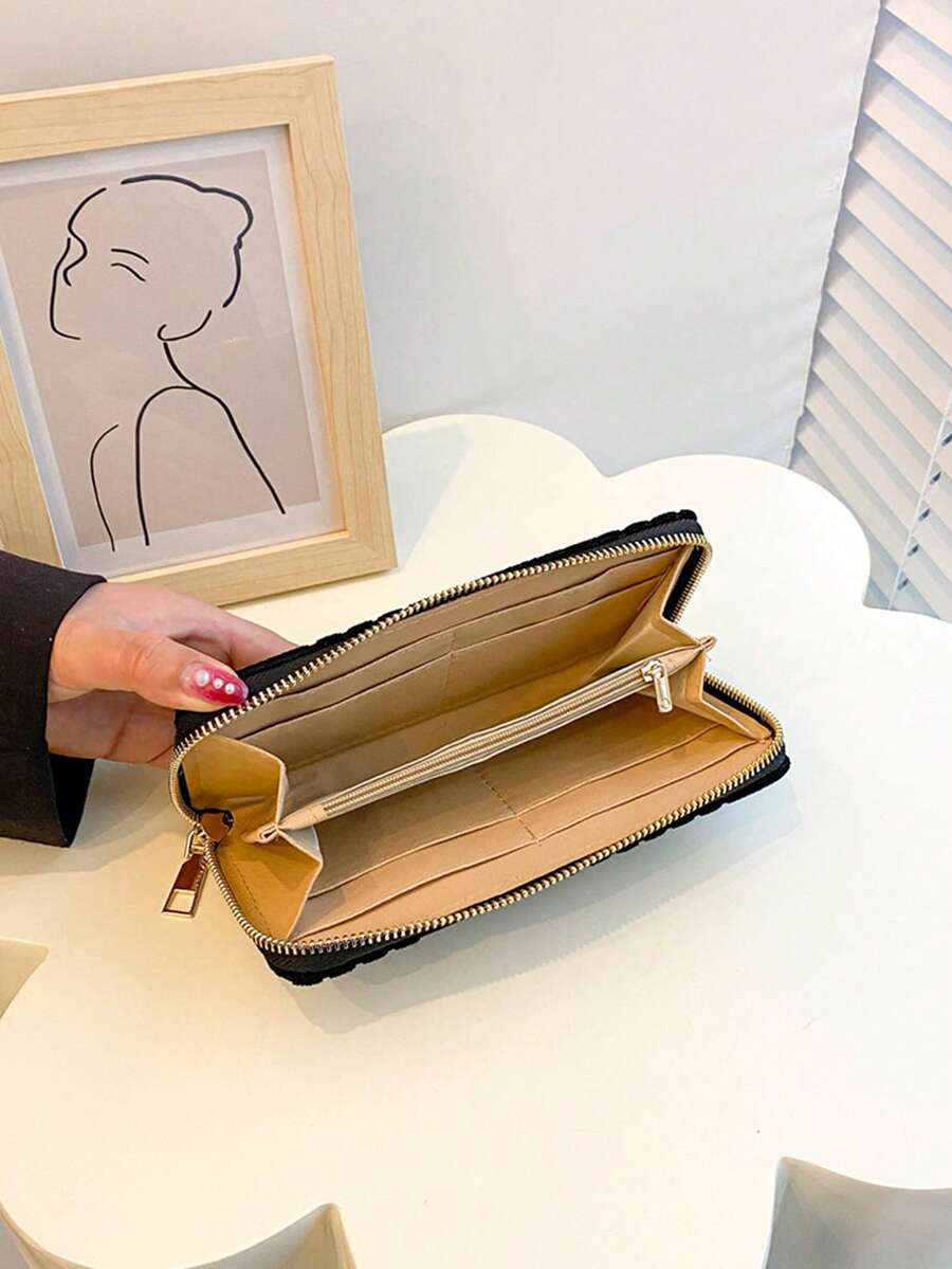 Fashionable And Versatile Multi-card Slot Long Wallet - Black - View 1