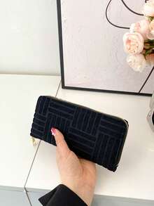 Fashionable And Versatile Multi-card Slot Long Wallet - Black - View 2
