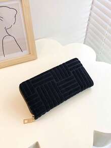 Fashionable And Versatile Multi-card Slot Long Wallet - Black - View 8
