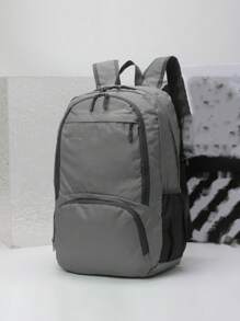 Folding Bag Ultralight Outdoor Pack For Men Lightweight Portable Travel Hiking Foldable Backpack School Backpack Back To School Laptop Backpack Large Backpack - Grey - View 2