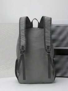 Folding Bag Ultralight Outdoor Pack For Men Lightweight Portable Travel Hiking Foldable Backpack School Backpack Back To School Laptop Backpack Large Backpack - Grey - View 4