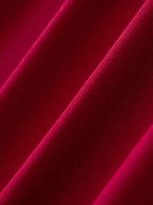 SHEIN LUNE Plus Pearls Beaded Raglan Sleeve Tee - Red - View 5