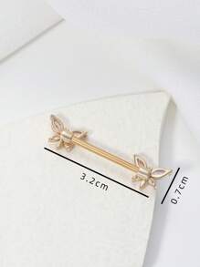 1 pieza exquisito sexy libélula en forma de zirconia cúbica de acero inoxidable Anillo de pezón pezón escudo Joya para pareja