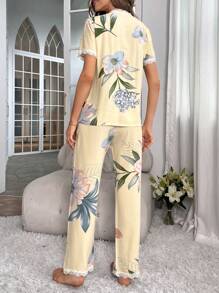 In hoa Trang trí ren Bộ PJ - Màu vàng - Xem 2